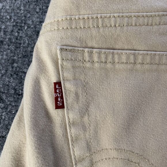 Vintage Levis 512 Jeans Womens Slim Fit High Rise Red Tab Beige Size 8 (26 x 30) - Picture 5 of 16